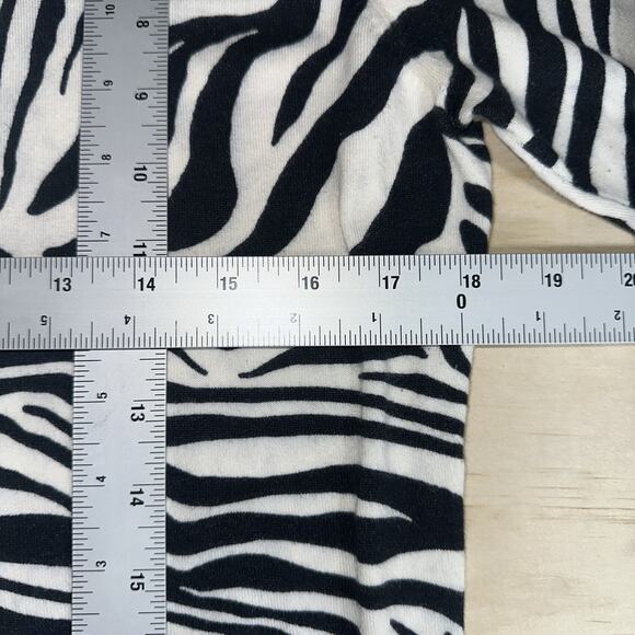 J.Crew Women’s Zebra Print Button-Front Cardigan Sweater Size XL Black White - Picture 8 of 9